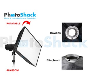 Softbox with Grid (Heat resistant) - Elinchrom Adapter
